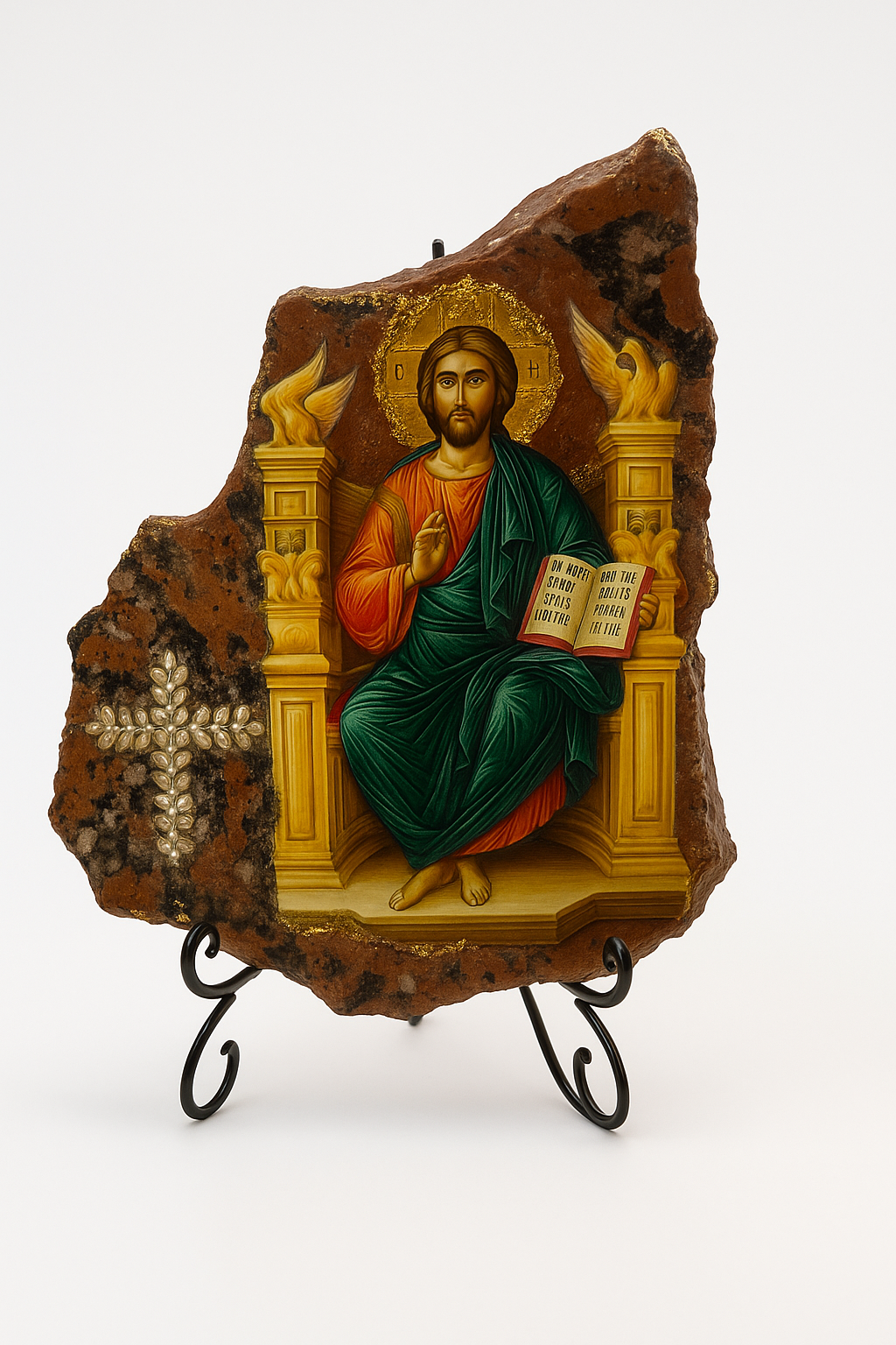Granite Jesus Icon