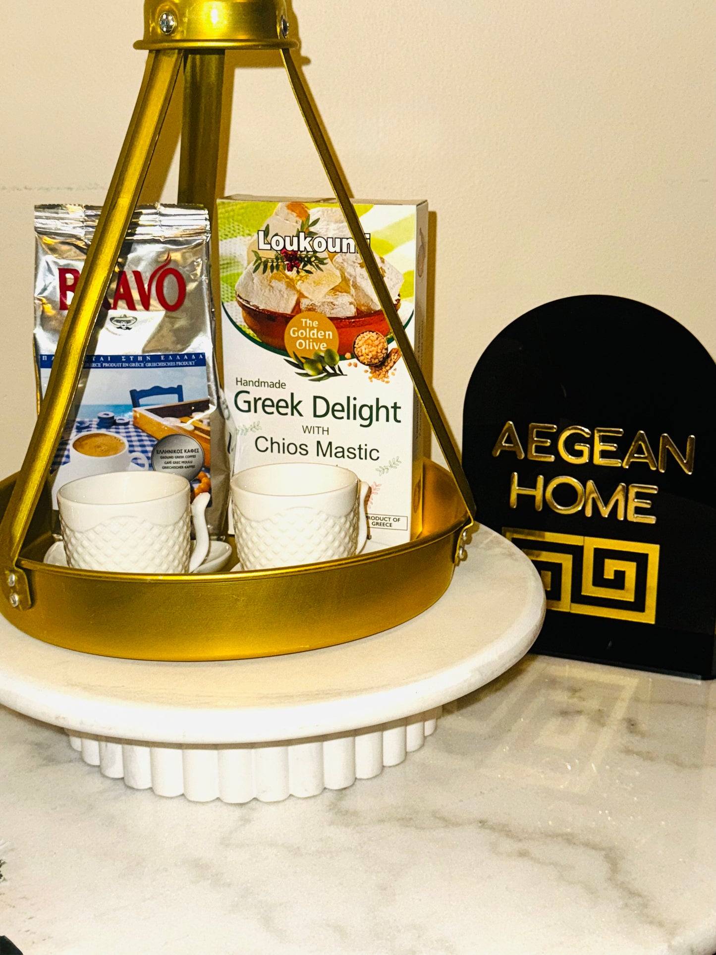 Taverna coffee tray gift set