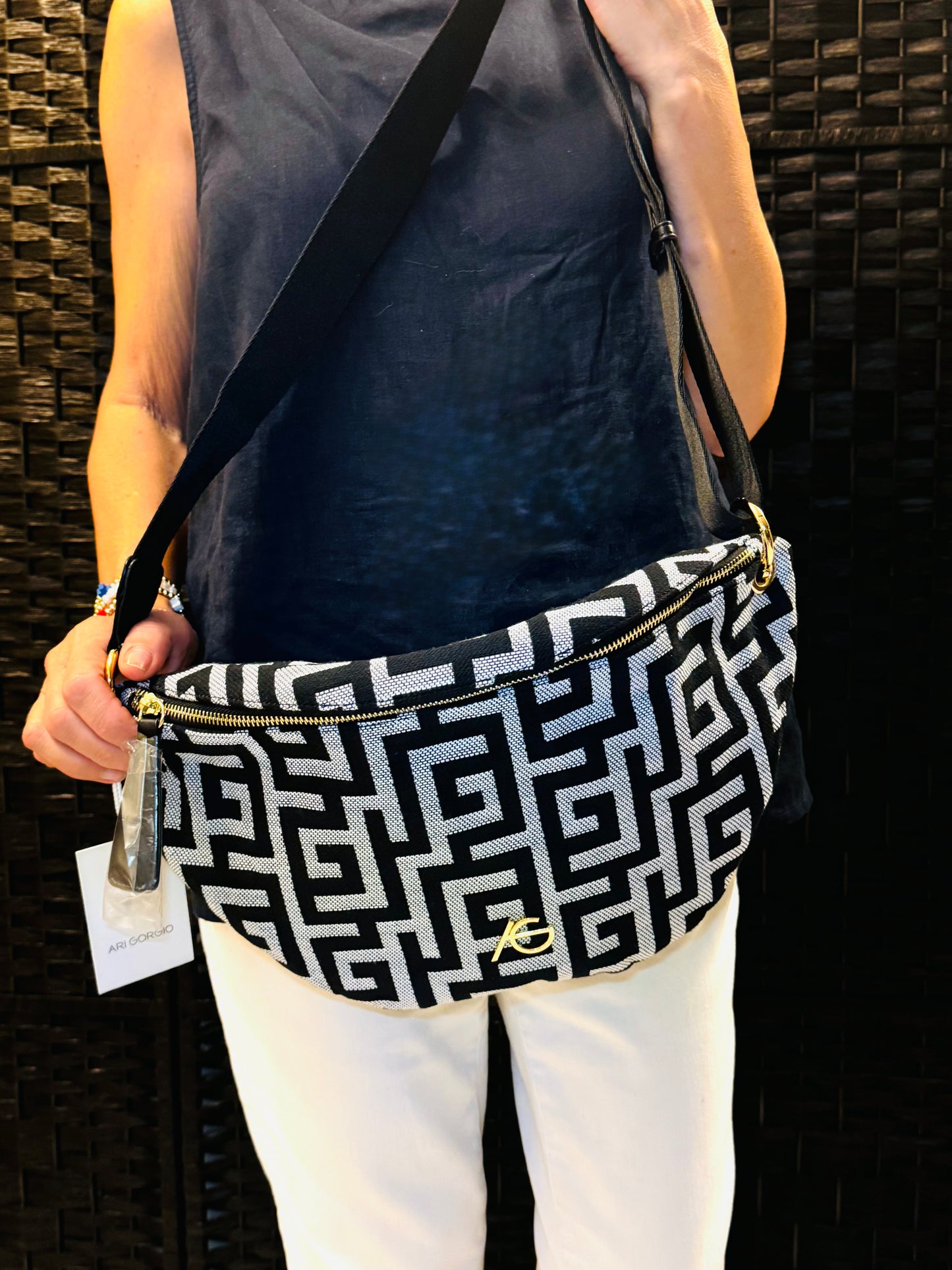 Banana Greek Key Ari Giorgio Bag