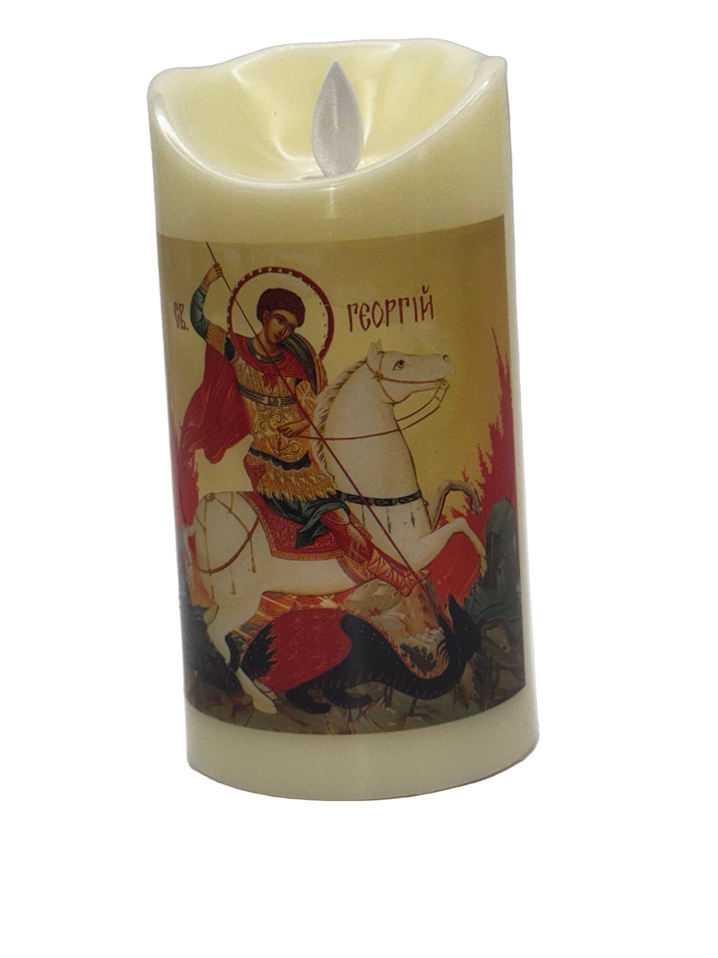 St George LED Tall Candle