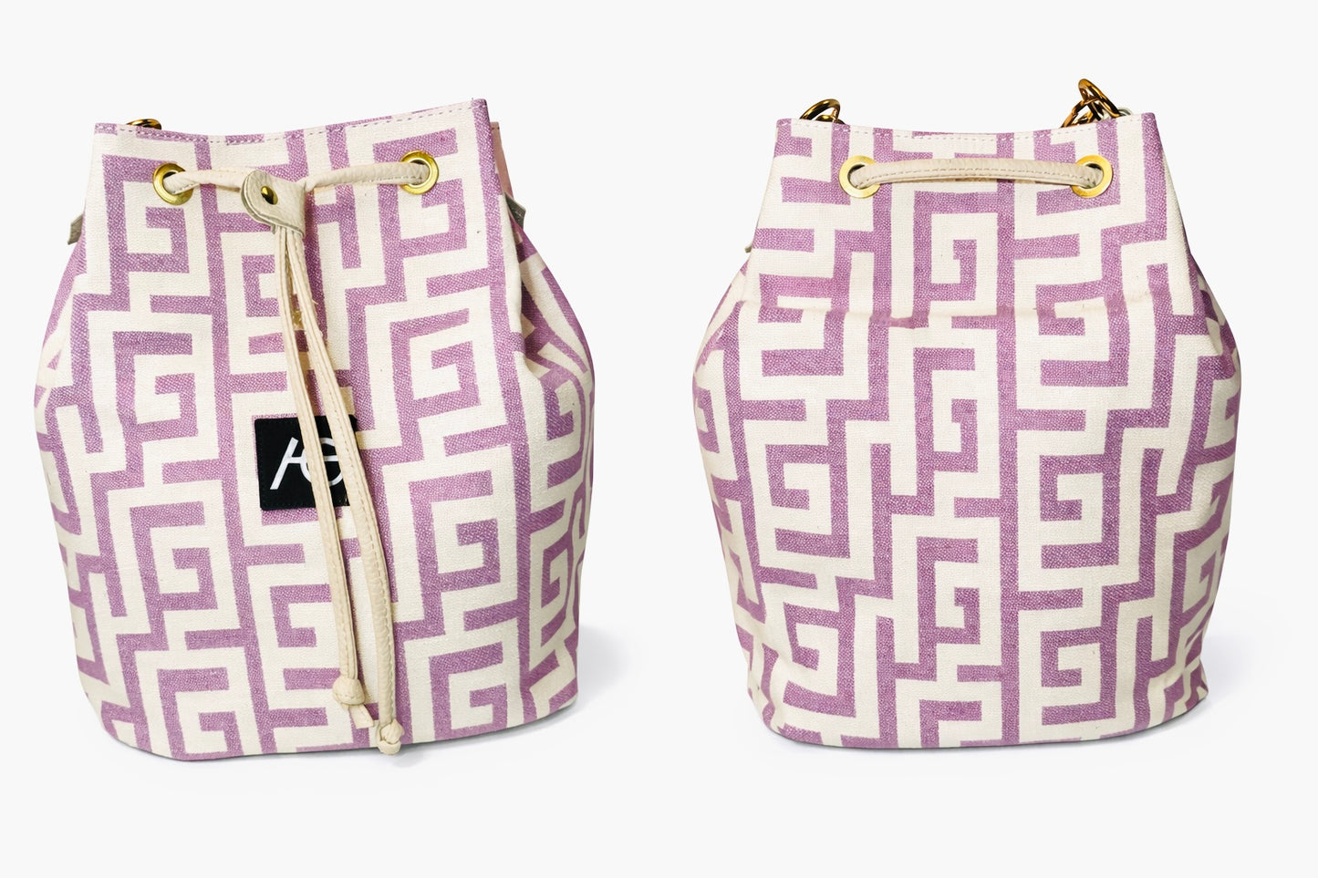 Lilac Bucket Bag By Ari Giorgio Greece
