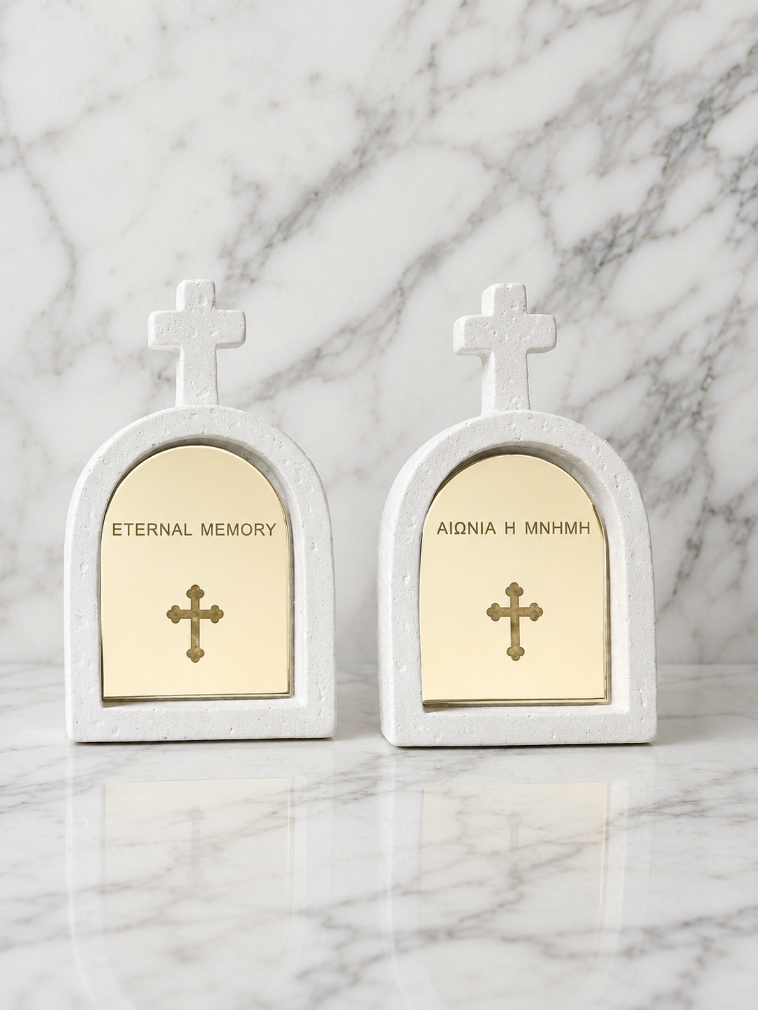 Memorial Cross Domes ENGLISH AND GREEK
