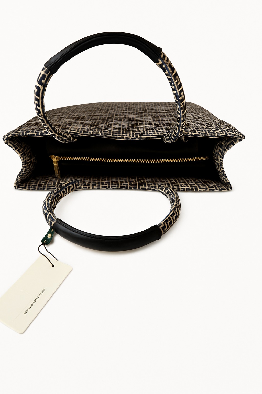 Navy Meander handbag Tote