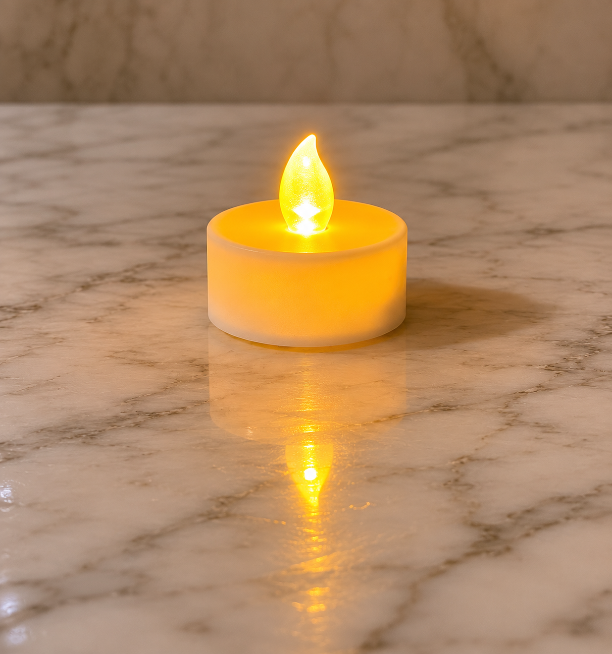 White LED Tea Light Candle ( up to 100 hrs burn time )