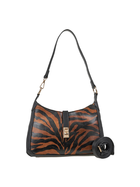 Animal Print Shoulder Bag - Greek Designer