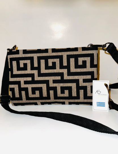 Selene Taba Handbag Greek Key Ari Giorgio