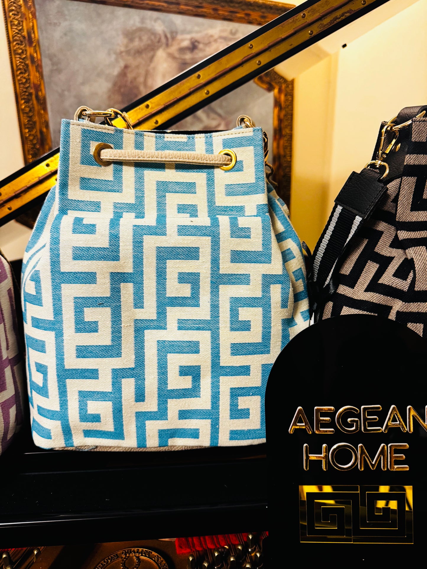 AG BLUE Bucket handbag  Ari Giorgio bags