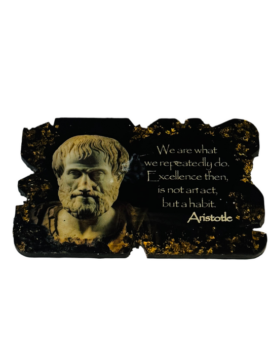 Aristotle Quote Art Plaque