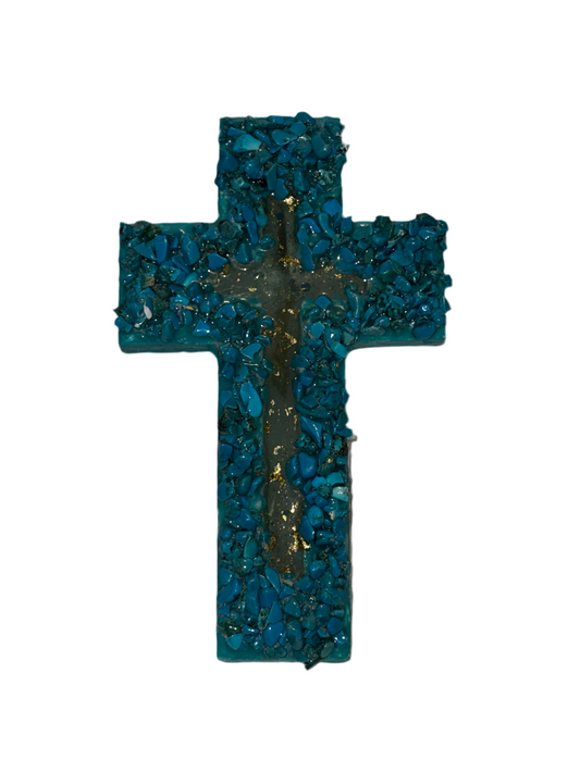Stone Blue Cross