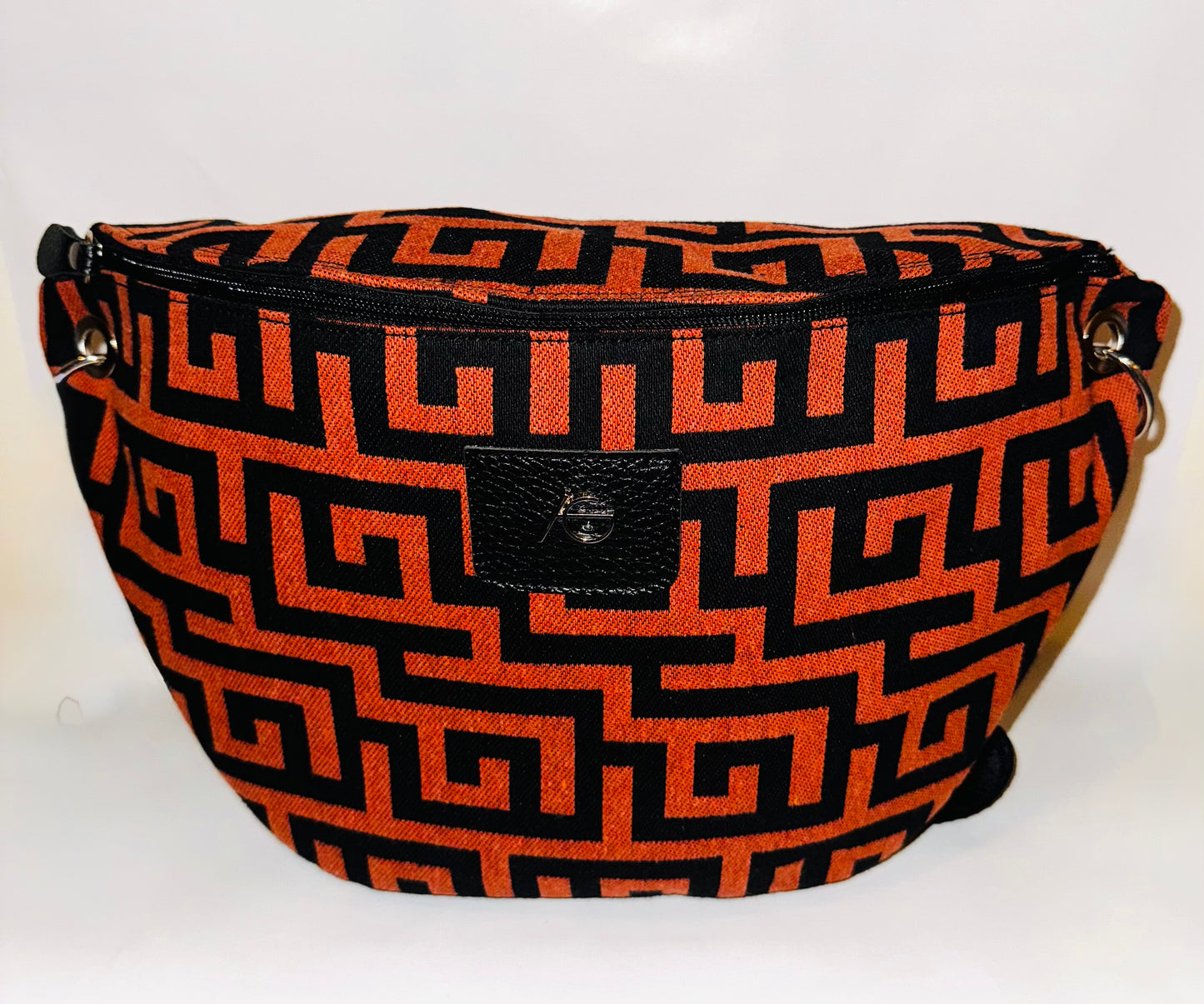 Elektra Meander Shoulder Banana Bag by Ari Giorgio