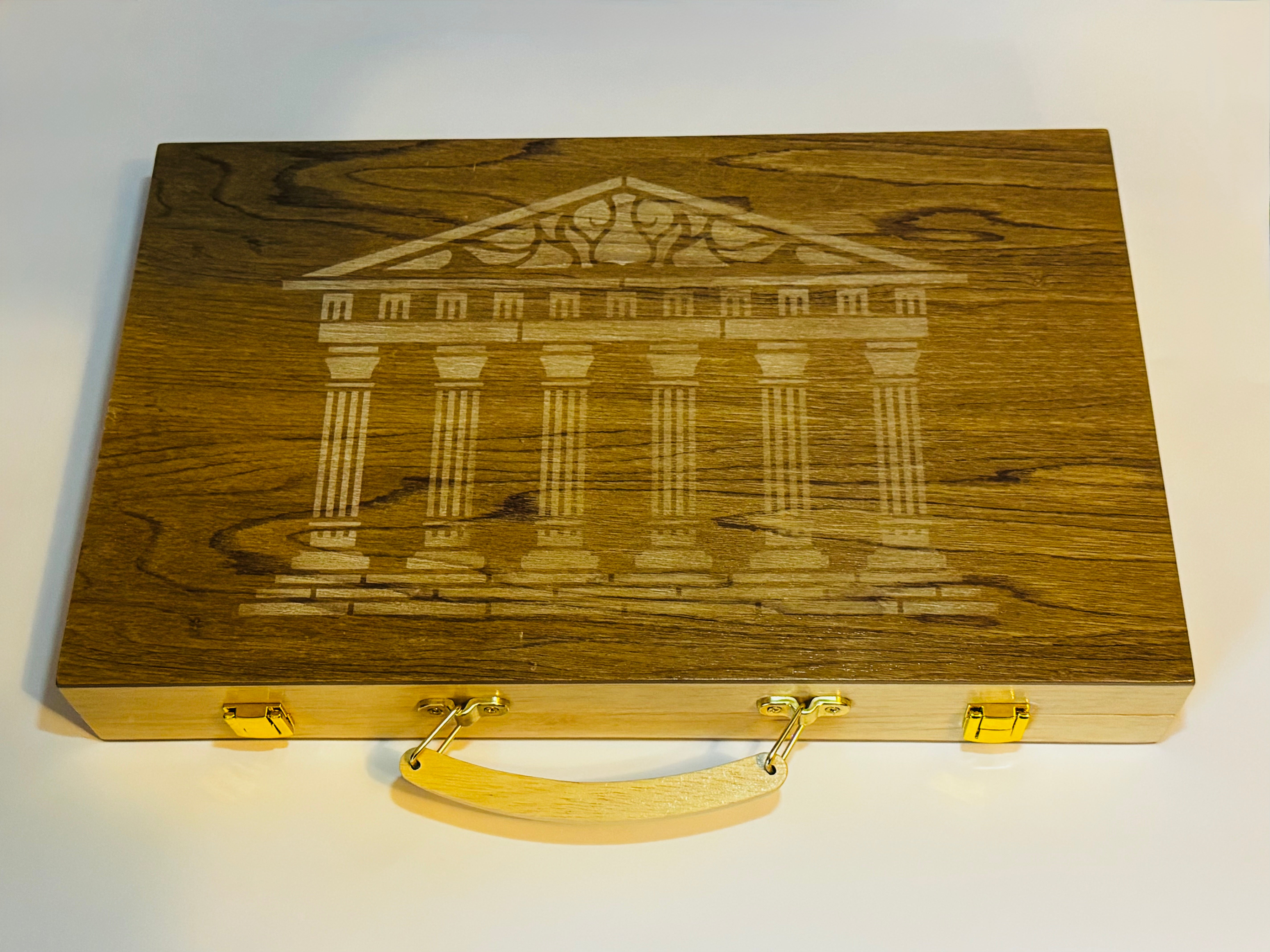 Parthenon Tavli ( backgammon ) Set – Aegean Home