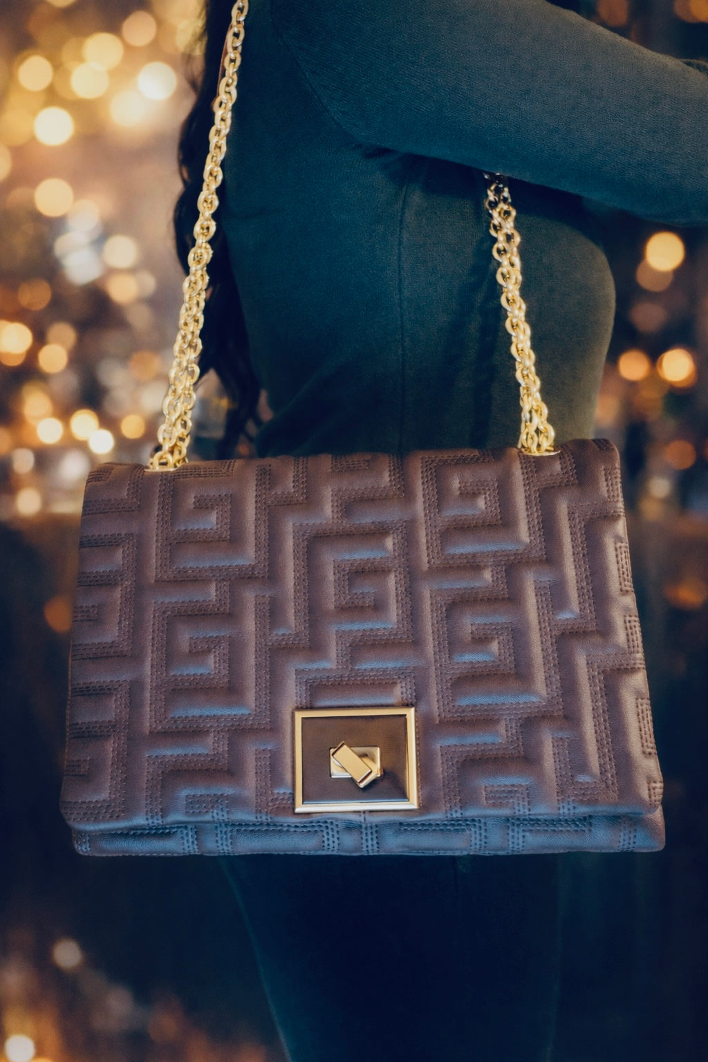 Dalia Greek key Handbag By Ari Giorgio Greece Sokolata Collection