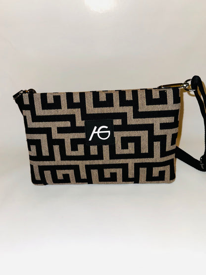Selene Taba Handbag Greek Key Ari Giorgio