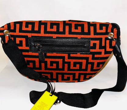 Elektra Meander Shoulder Banana Bag by Ari Giorgio