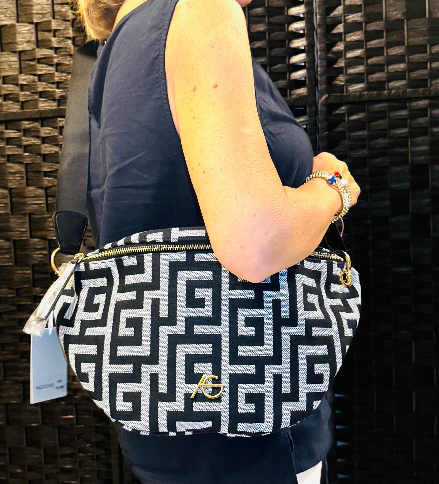 Banana Greek Key Ari Giorgio Bag