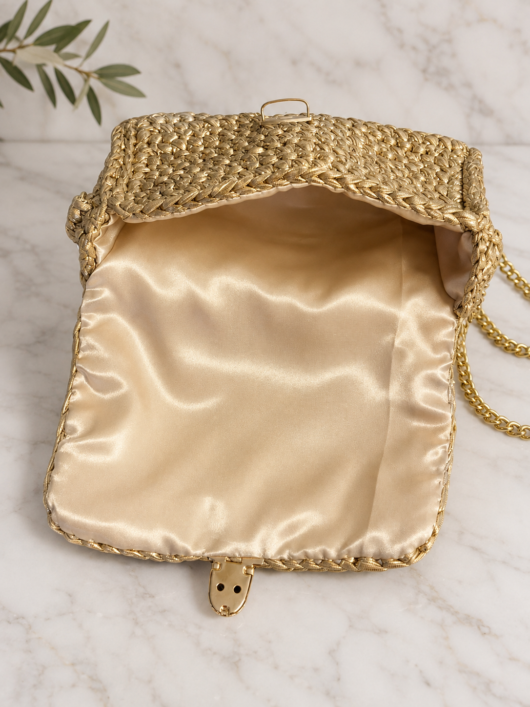 The NYX CHAMPAGNE GOLD Napa Handmade Handbag