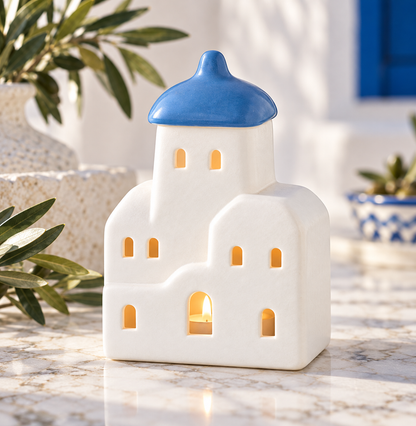 Santorini Ceramic Tea Light Holder & Wax Melt Burner