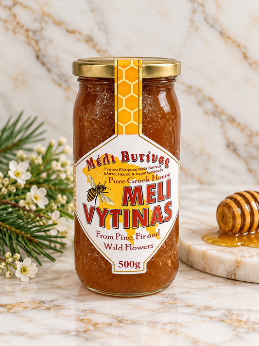 Authentic Greek Vytina Honey – Pine, Fir & Wildflower