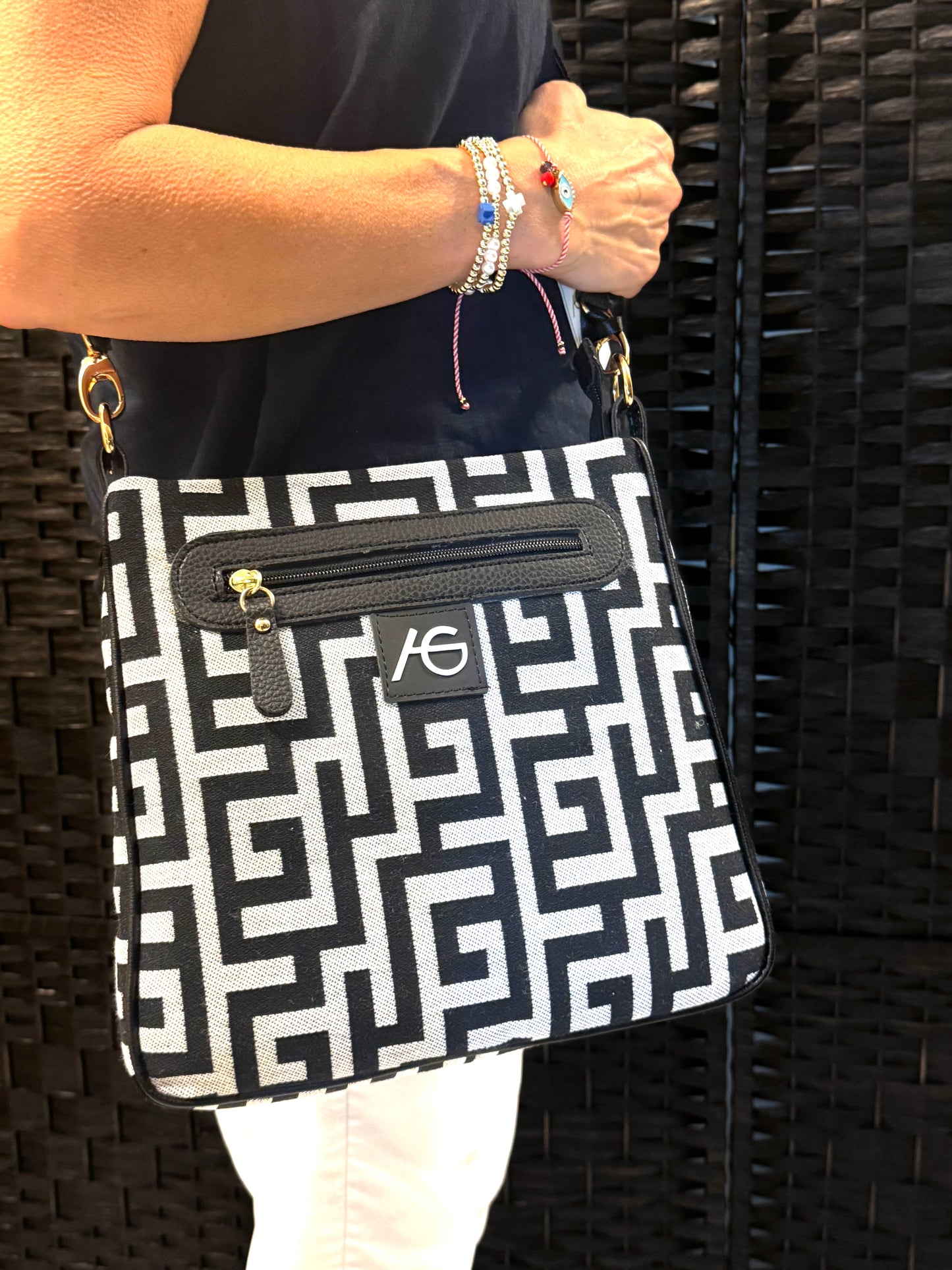 RESTOCKING SOON Greca Cross Body Bag Ari Giorgio