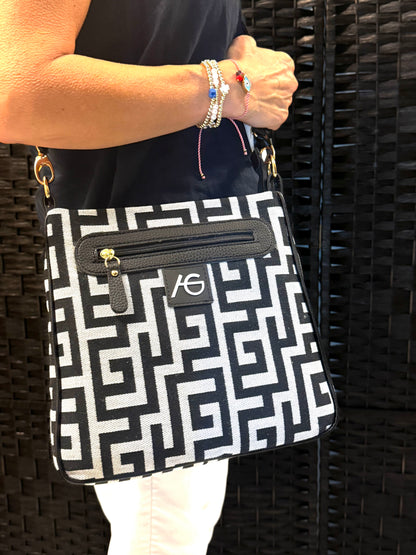 RESTOCKING SOON Greca Cross Body Bag Ari Giorgio