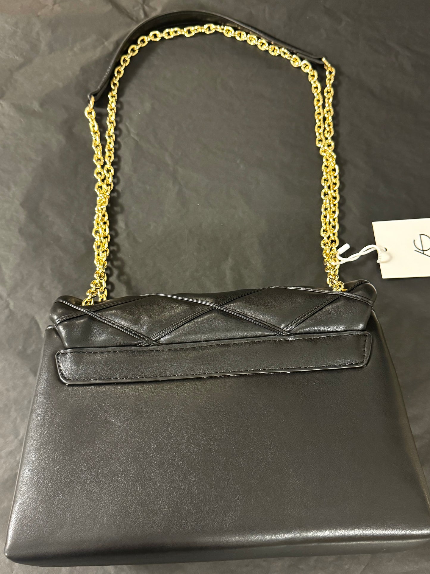 Quilted Ari Giorgio Greece bag black and gold
