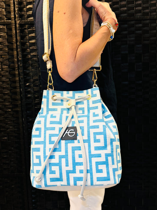 AG BLUE Bucket handbag  Ari Giorgio bags