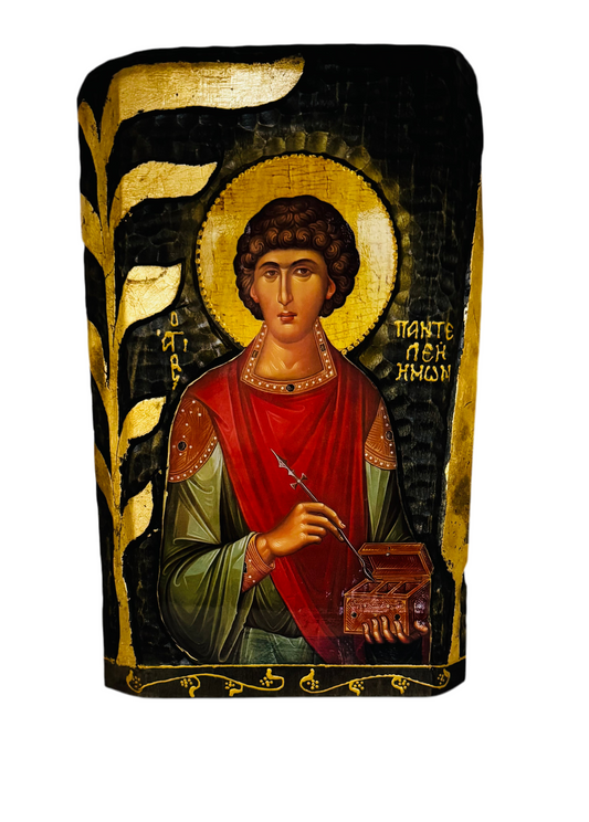 SAINT PANTELEIMON ICON - ΑΓΙΟΣ ΠΑΝΤΕΛΕΗΜΩΝ