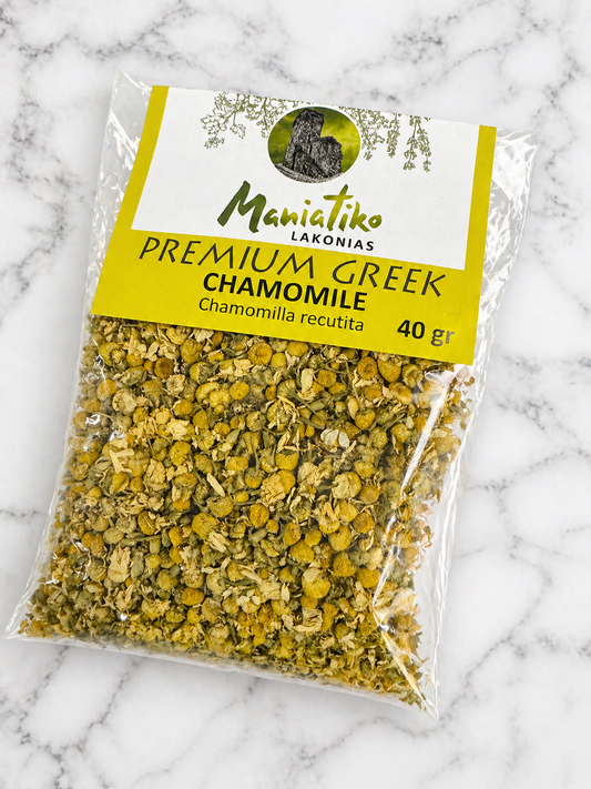 Premium Greek Chamomile - Maniatiko Lakonias,  (40g)