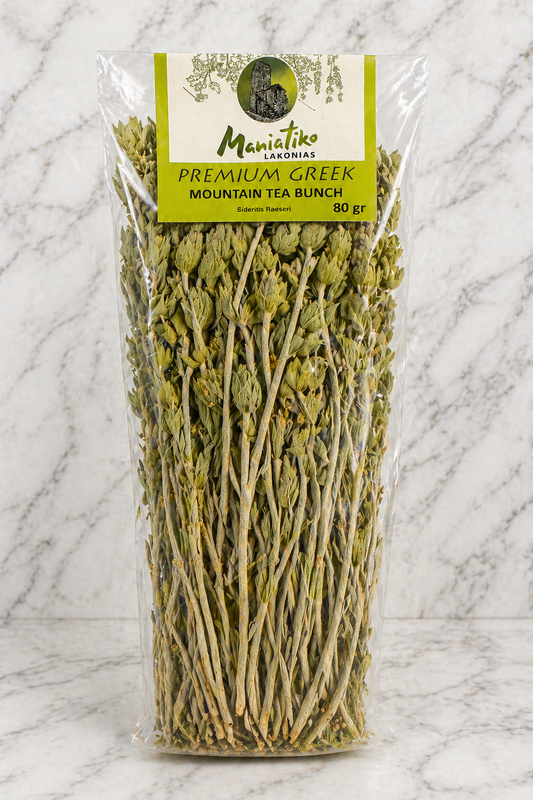 Premium Greek Mountain Tea Bunch  Maniatiko - Lakonias (80g)