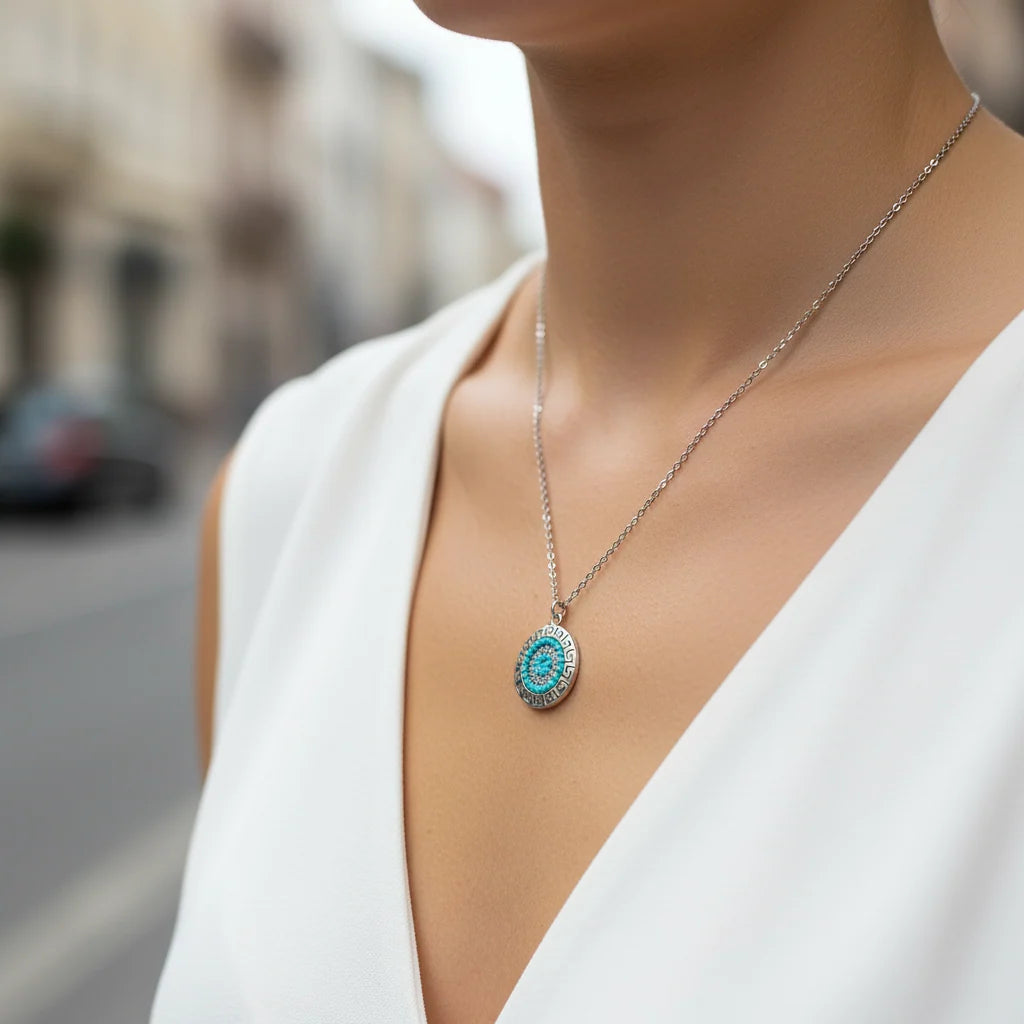 Mythic Glow Necklace – Silver