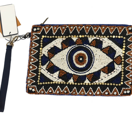 Beaded Evil Eye Clutch