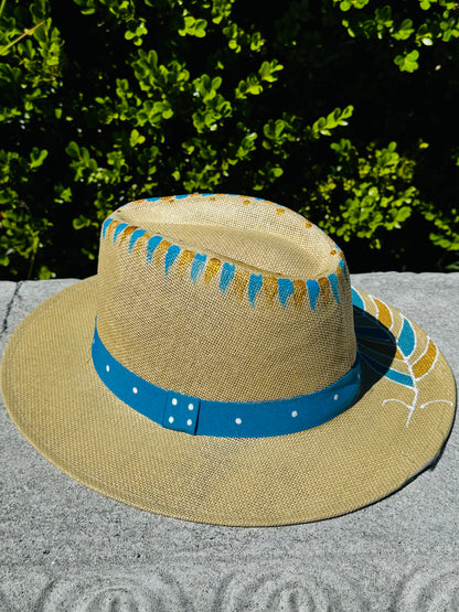 Ecru olive branch hat