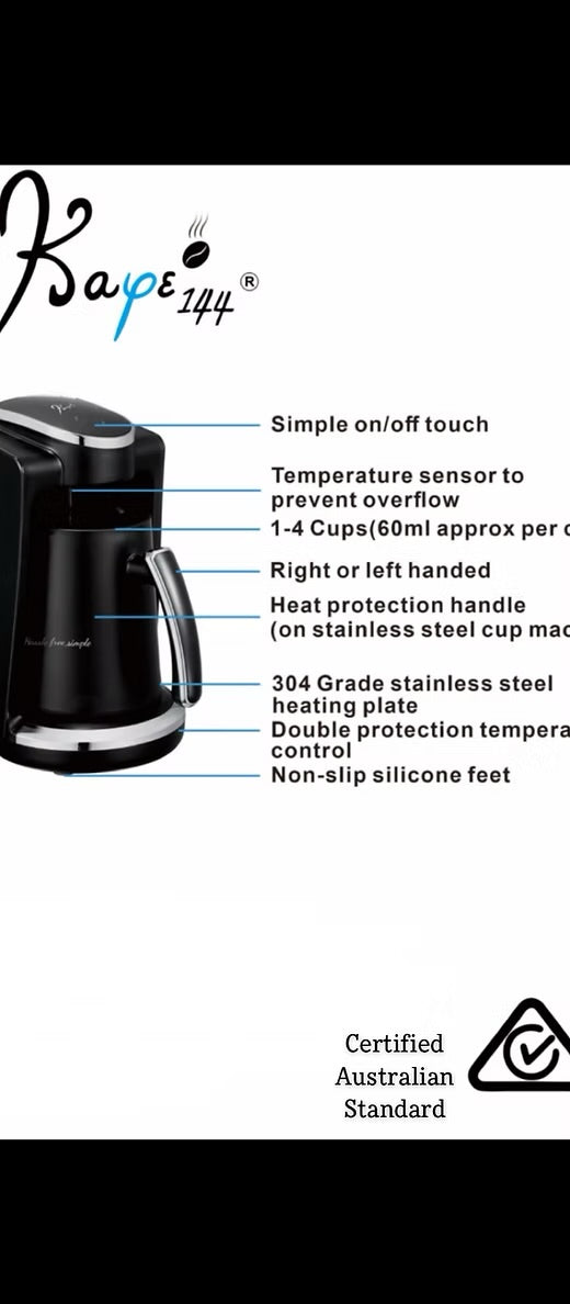 MORE ARRIVING  NEXT FEW DAYS!!  Automatic Greek Coffee Machine