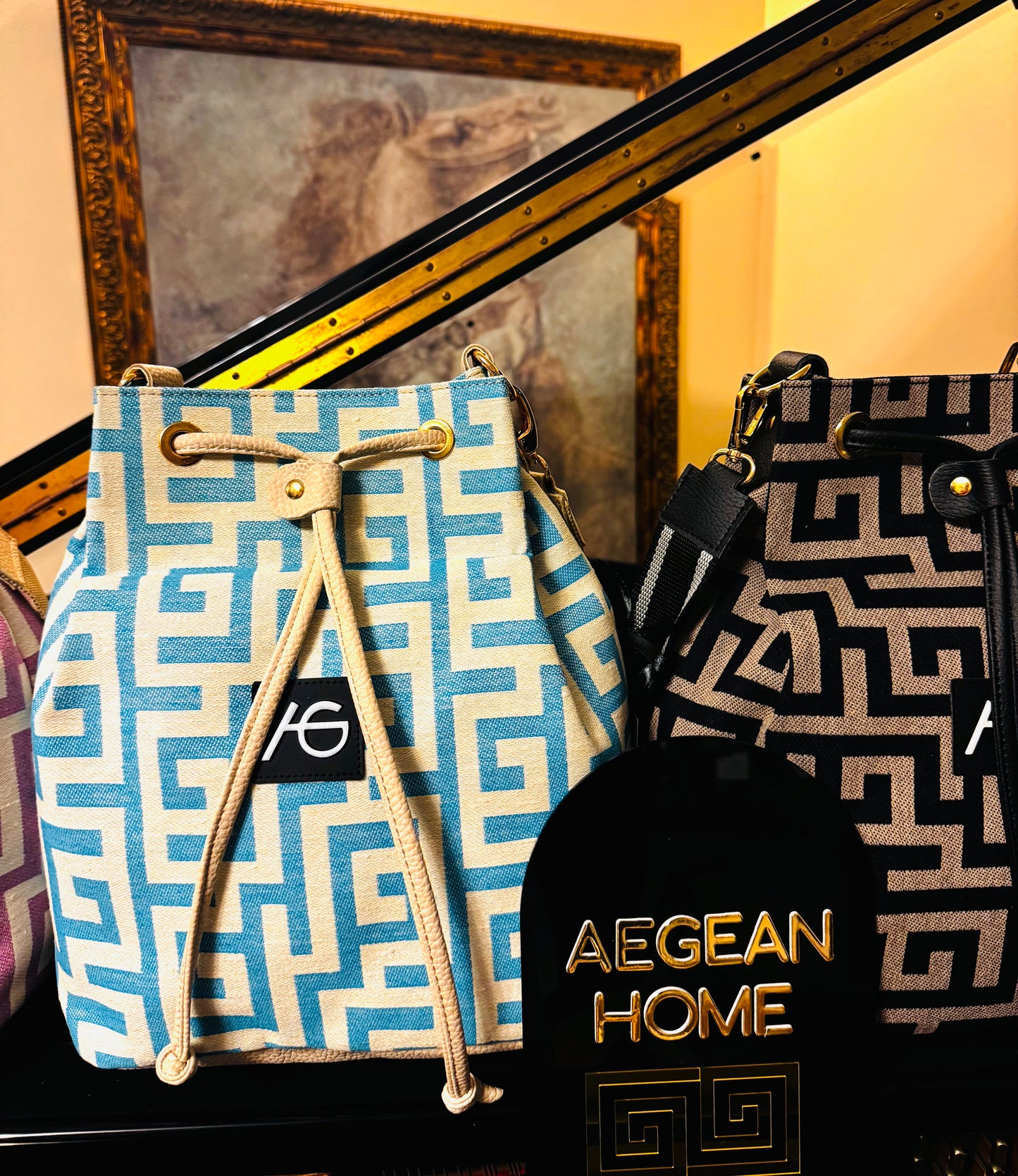 AG BLUE Bucket handbag  Ari Giorgio bags
