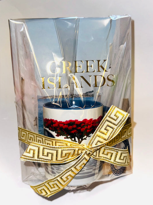 Greek islands Gift Set Book & Mug