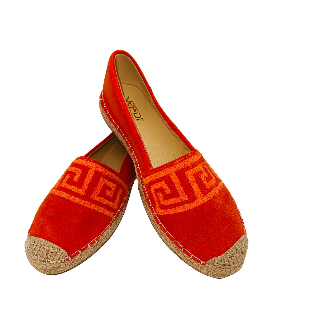 Meander Orange Espadrilles