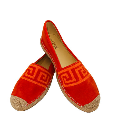 Meander Orange Espadrilles