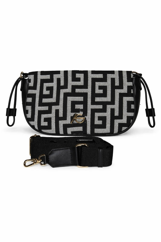 Thea Greek Key Pullside Handbag / clutch Ari Giorgio Greece