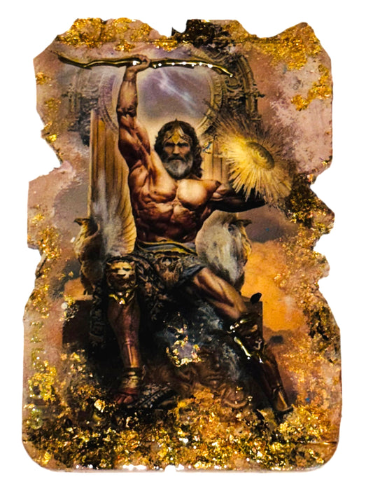 Zeus Art Plaque