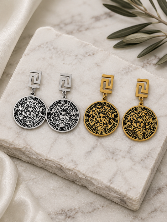 Medusa Meander Earrings