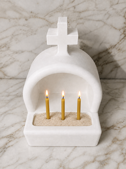 Santorini Altar Large -  Solid Concrete