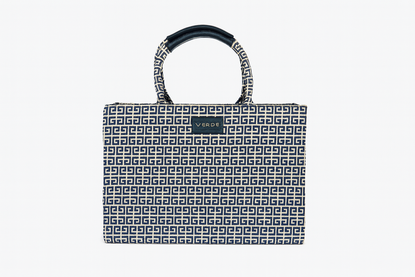Navy Meander handbag Tote