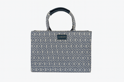 Navy Meander handbag Tote