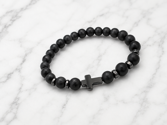 Mens Cross Bracelet