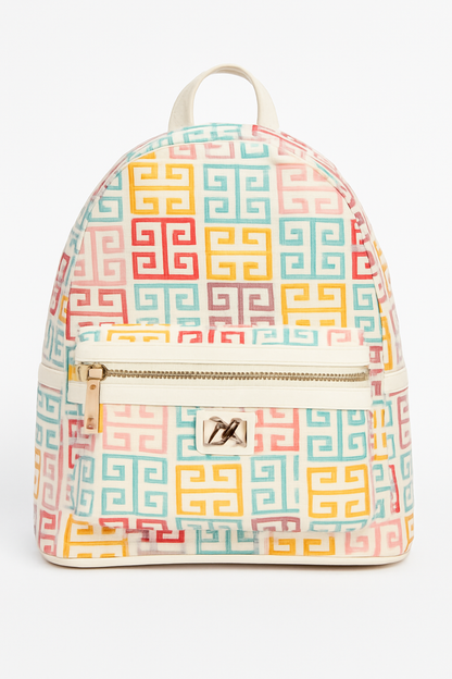 Greek Key Multi Backpack / Baby bag