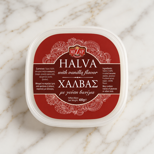 MEZAP Halva with Vanilla Flavour – 400g
