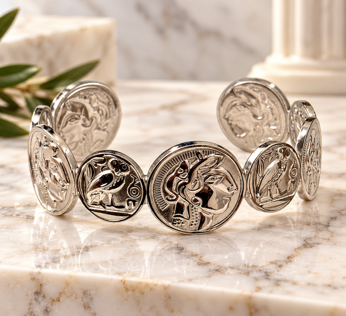 Ancient Greek Coin Cuffs
