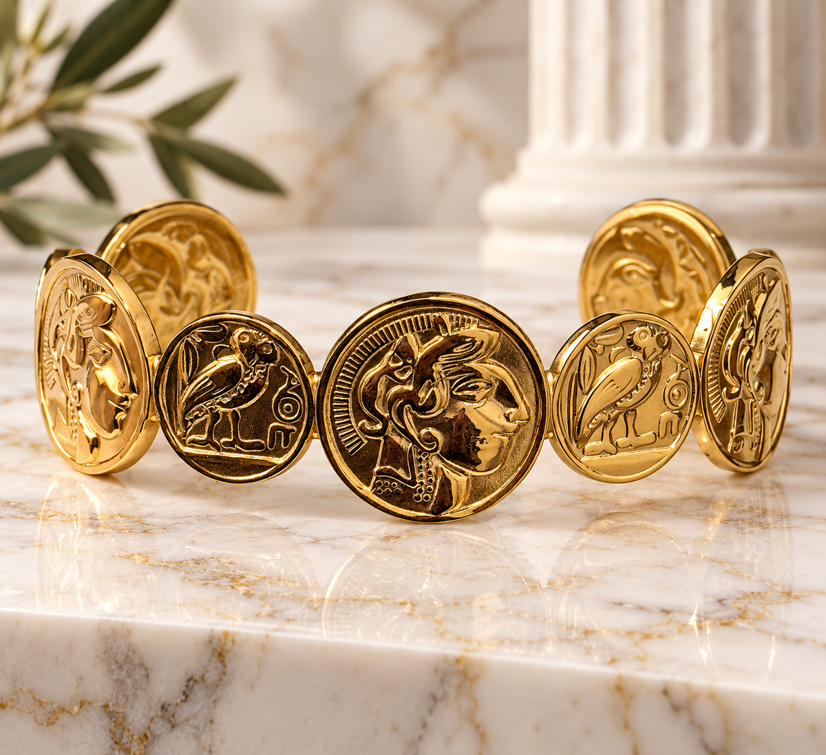 Ancient Greek Coin Cuffs