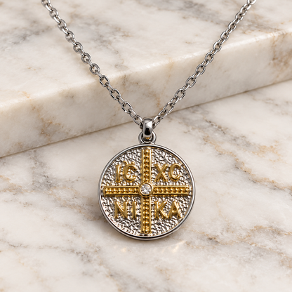ICXC NIKA Double-Sided Stainless Steel Necklace