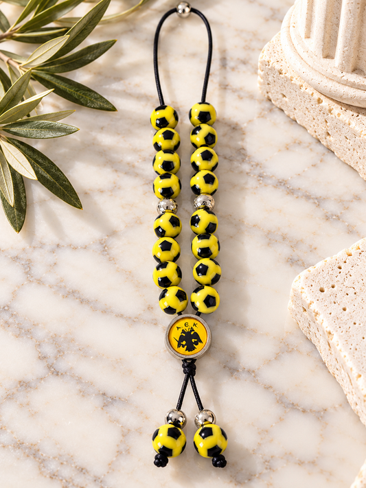 AEK Athens Football Komboloi – Handmade in Greece 🇬🇷